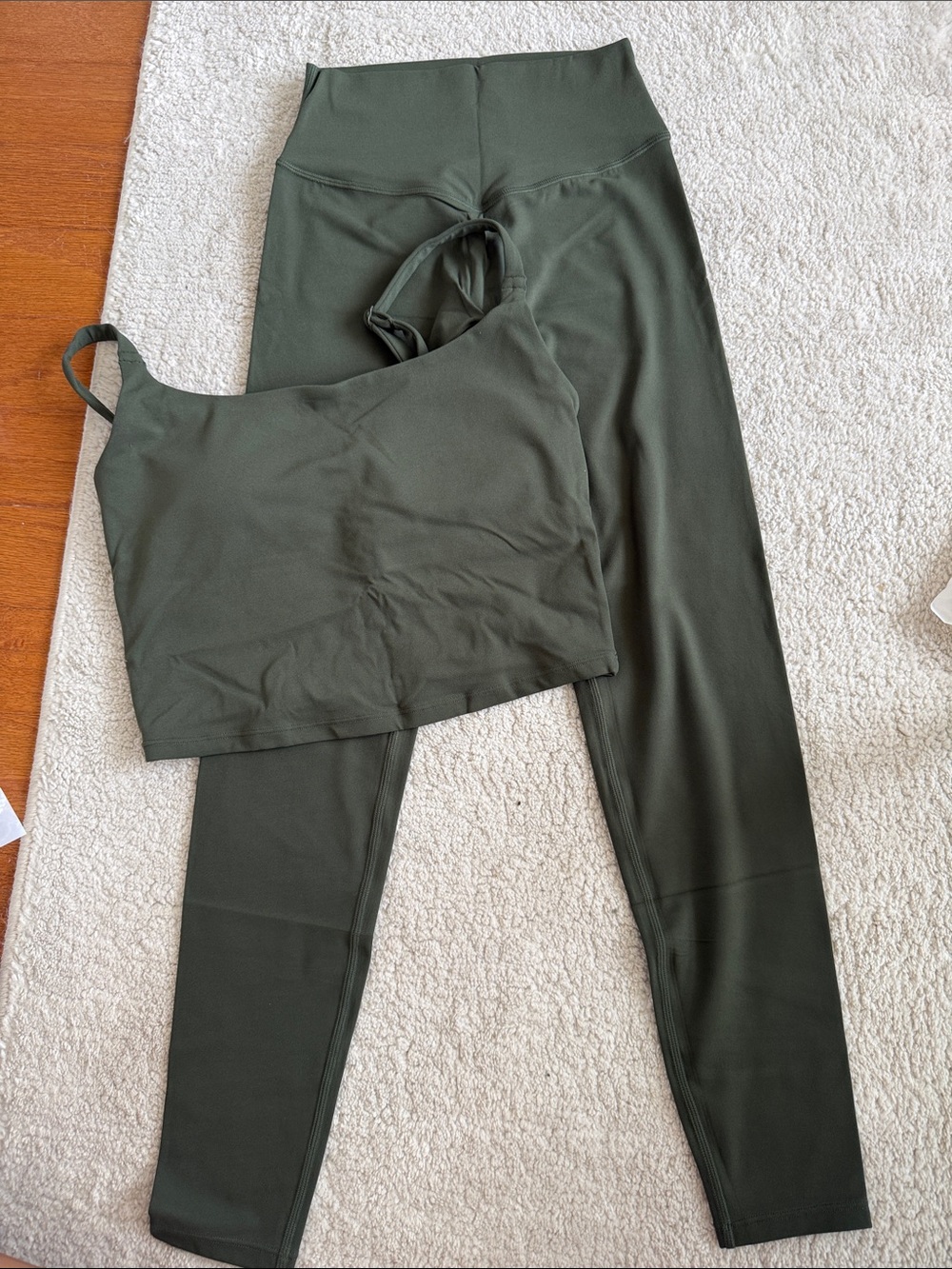 Vitality Cloud Olive Legging and Tank